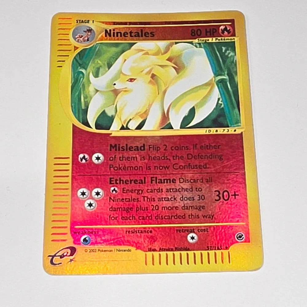 Pokemon Ninetales 57/165 Expedition Base Set Reverse Holo Rare E-Reader 2002